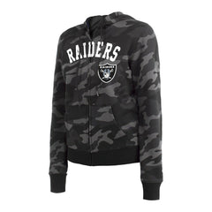 Las Vegas Raiders New Era Women's Camo Full-Zip Hoodie