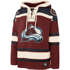 Cale Makar Colorado Avalanche '47 Player Name & Number Lacer Pullover Hoodie Discount