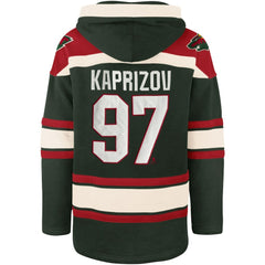 Kirill Kaprizov Minnesota Wild '47 Player Name & Number Lacer Pullover Hoodie For Sale