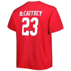 San Francisco 49ers Fanatics Christian McCaffrey Big & Tall Player Name & Number T-Shirt