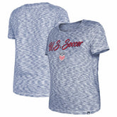 USWNT 5th & Ocean by New Era Women's Active Space Dye Jersey T-Shirt Navy - New Era