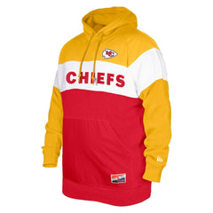 Kansas City Chiefs New Era Big & Tall Current Colorblock Pullover Hoodie