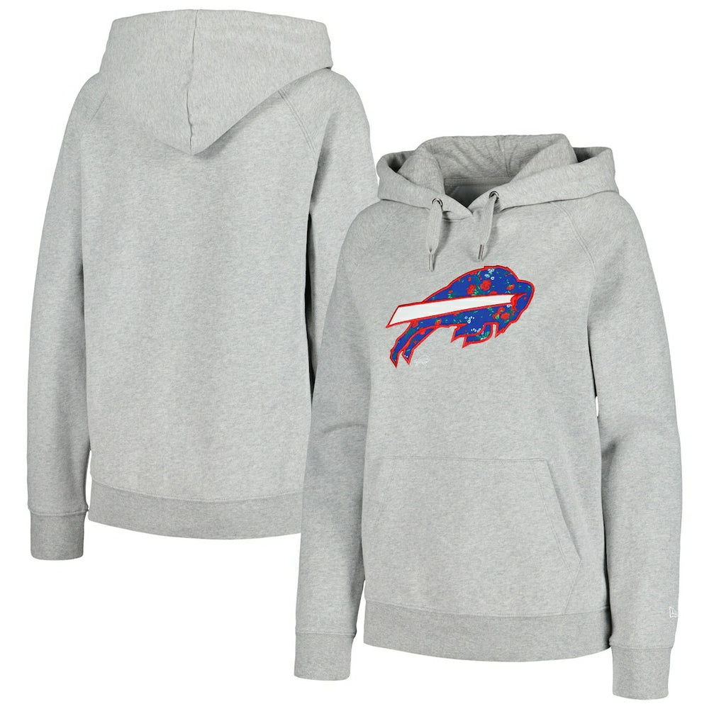 Buffalo Bills New Era Women's Floral Raglan Pullover Hoodie