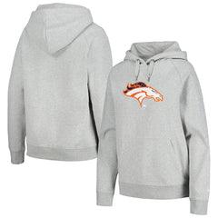 Denver Broncos New Era Women's Floral Raglan Pullover Hoodie