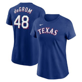Jacob deGrom Texas Rangers Nike Women's 2023 Name & Number T-Shirt | MLB US