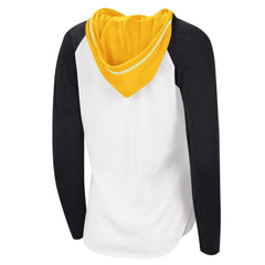 Pittsburgh Penguins G-III 4Her by Carl Banks Women's MVP Raglan Lightweight Hooded T-Shirt For Sale