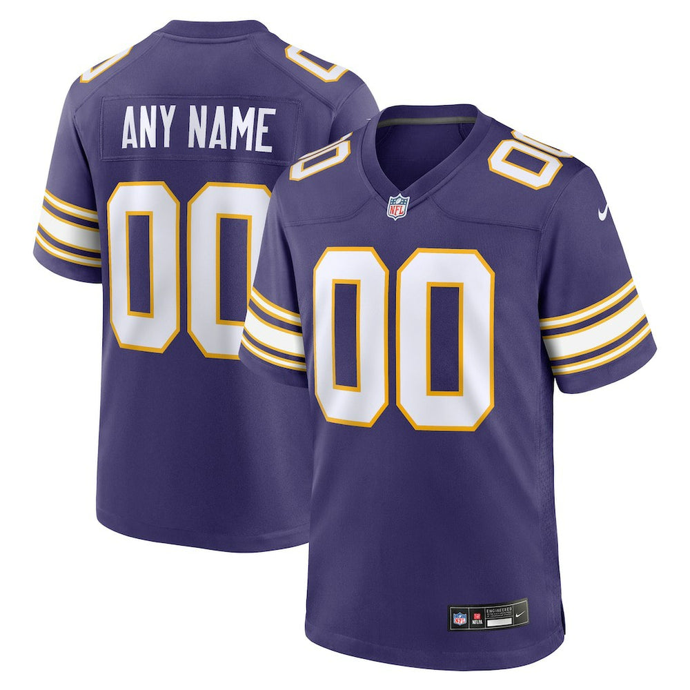 Minnesota Vikings Nike Classic Custom Game Jersey
