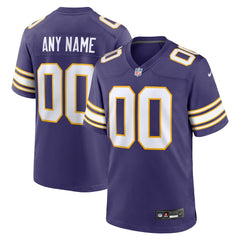 Minnesota Vikings Nike Classic Custom Game Jersey