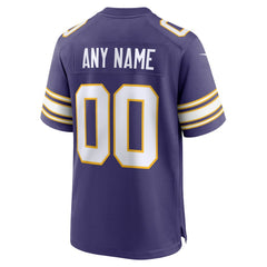 Minnesota Vikings Nike Classic Custom Game Jersey