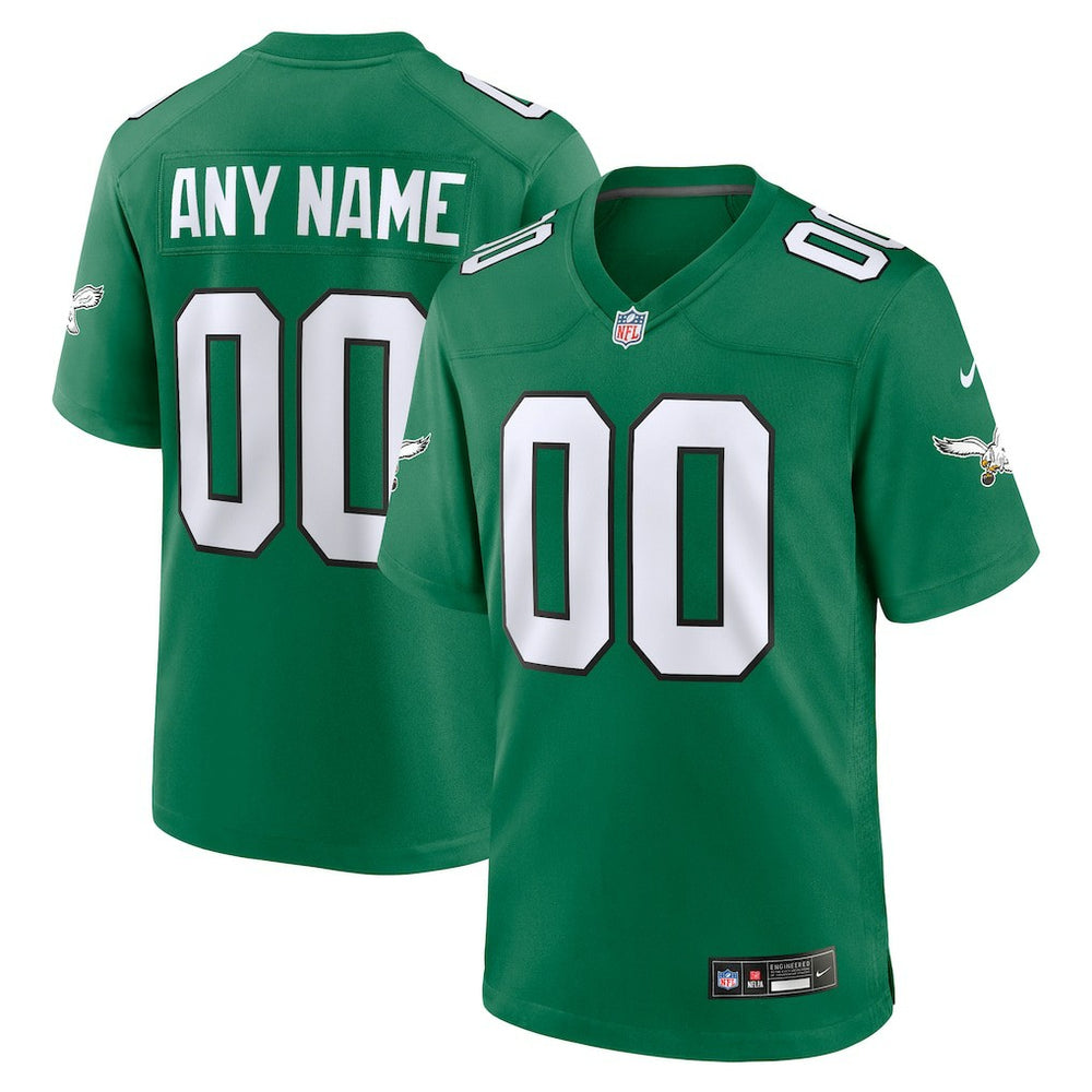 Philadelphia Eagles Nike Alternate Custom Game Jersey