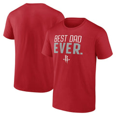 Houston Rockets Best Dad Ever Logo T-Shirt Outlet