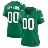 Philadelphia Eagles Nike Women's Alternate Custom Game Jersey