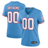 Tennessee Titans Nike Women's Oilers Throwback Custom Game Jersey