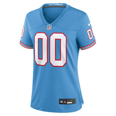 Tennessee Titans Nike Women's Oilers Throwback Custom Game Jersey