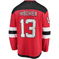 Nico Hischier New Jersey Devils Fanatics Captain Patch Home Breakaway Jersey For Sale