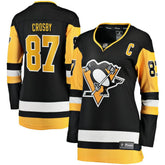 Sidney Crosby Pittsburgh Penguins Fanatics Women's Captain Patch Home Breakaway Jersey Outlet