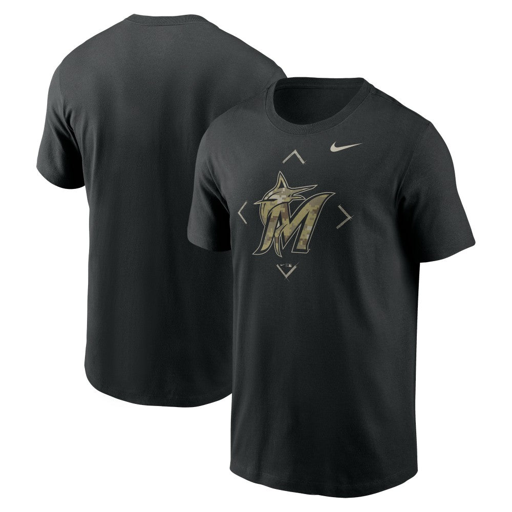 Miami Marlins Nike Camo Logo T-Shirt | MLB Outlet
