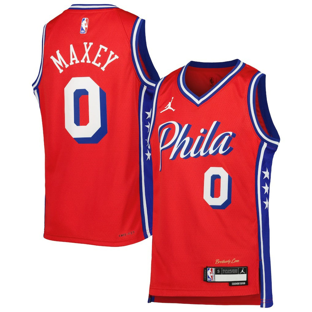 Tyrese Maxey Philadelphia 76ers Jordan Brand Youth Swingman Jersey For Sale