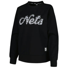 Brooklyn Nets DKNY Sport Women's Regina Raglan Pullover Sweatshirt New