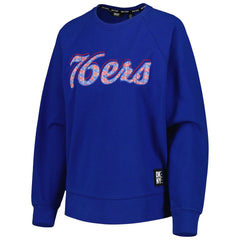 Philadelphia 76ers DKNY Sport Women's Regina Raglan Pullover Sweatshirt For Sale