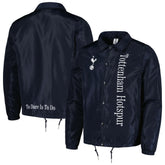 Tottenham Hotspur Coaches Full-Snap Jacket Navy