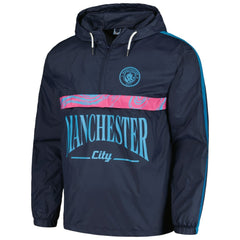 Manchester City Anorak Hoodie Half-Zip Jacket Navy