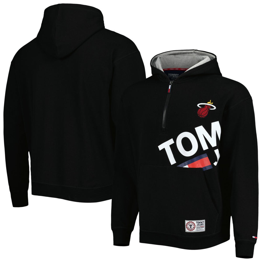 Miami Heat Tommy Jeans Bernard Half-Zip Hoodie Discount