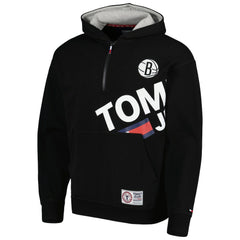 Brooklyn Nets Tommy Jeans Bernard Half-Zip Hoodie On Sale