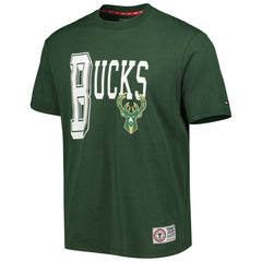 Milwaukee Bucks Tommy Jeans Mel Varsity T-Shirt For Sale