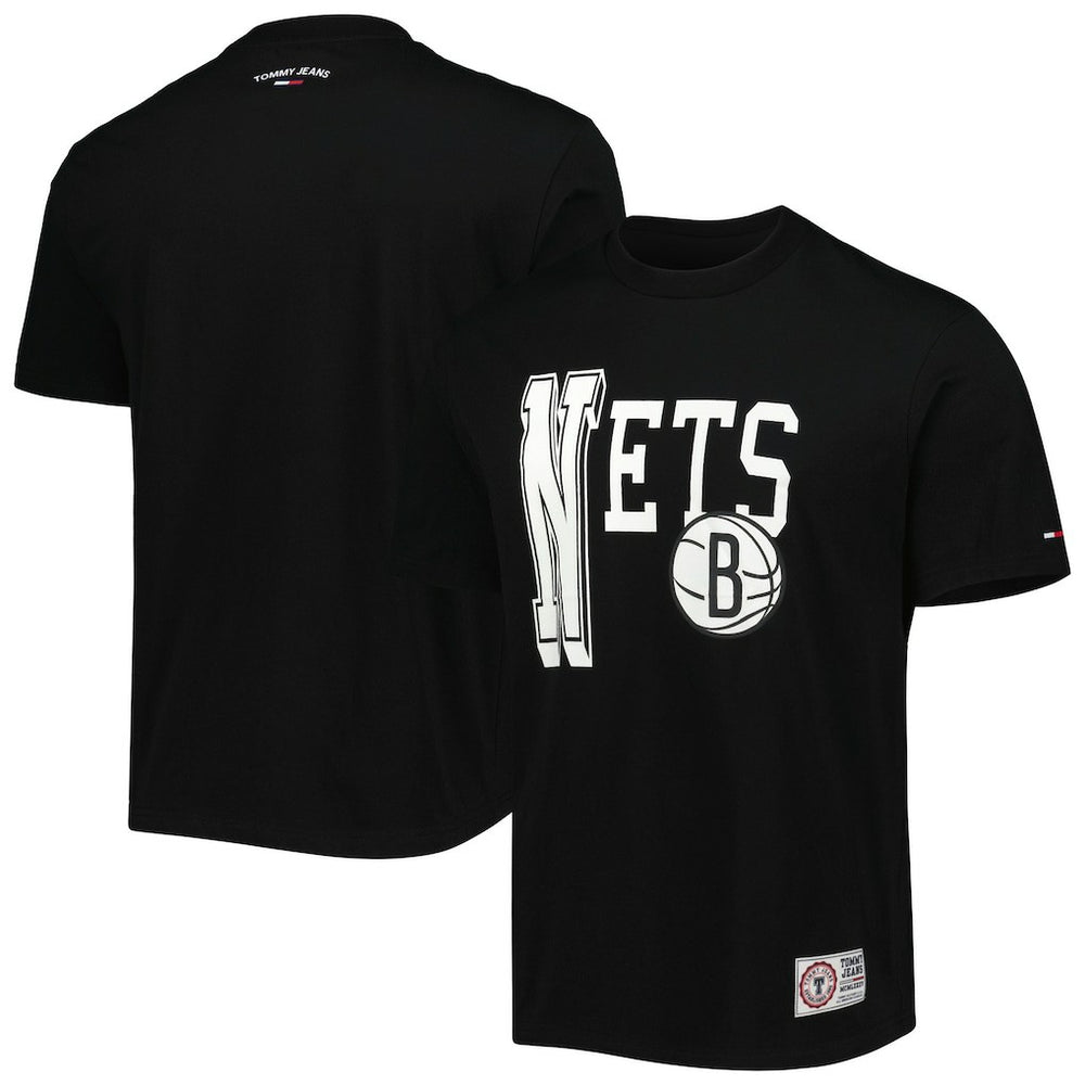 Brooklyn Nets Tommy Jeans Mel Varsity T-Shirt For Sale