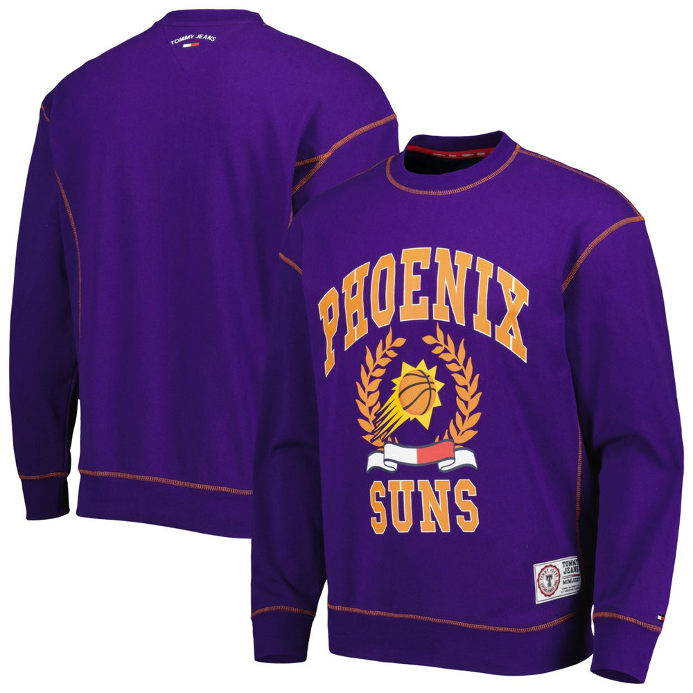 Phoenix Suns Tommy Jeans Peter French Terry Pullover Crew Sweatshirt For Sale