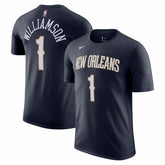 Zion Williamson New Orleans Pelicans Icon 2022/23 Name & Number T-Shirt On Sale