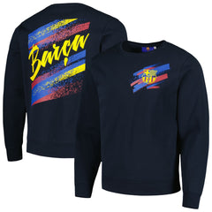 Barcelona Vintage Pullover Sweatshirt Navy