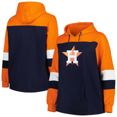 Houston Astros Women's Plus Size Colorblock Pullover Hoodie | MLB Sale