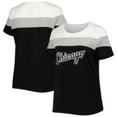 Chicago White Sox Women's Plus Size Colorblock T-Shirt | MLB For sale
