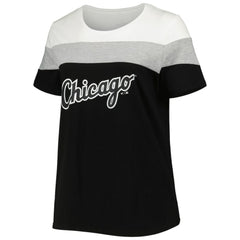 Chicago White Sox Women's Plus Size Colorblock T-Shirt | MLB For sale