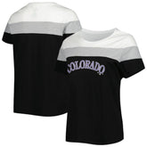 Colorado Rockies Women's Plus Size Colorblock T-Shirt | MLB Shop