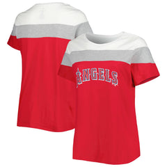 Los Angeles Angels Women's Plus Size Colorblock T-Shirt | MLB Online