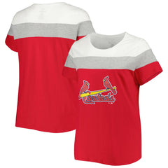 St. Louis Cardinals Women's Plus Size Colorblock T-Shirt | MLB Outlet