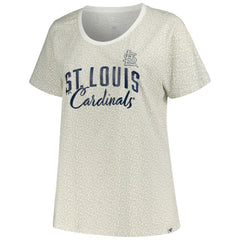 St. Louis Cardinals Profile Women's Plus Size Leopard T-Shirt | MLB New