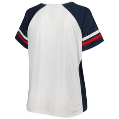 Washington Nationals Women's Plus Size Notch Neck T-Shirt | MLB Shop