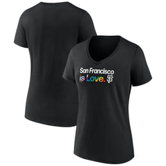 San Francisco Giants Profile Women's Plus Size Pride V-Neck T-Shirt | MLB Online
