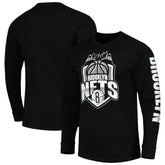 Brooklyn Nets Stadium Essentials Unisex NBA Crest Long Sleeve T-Shirt For Sale