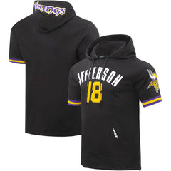 Minnesota Vikings Justin Jefferson Pro Standard Player Name & Number Hoodie T-Shirt