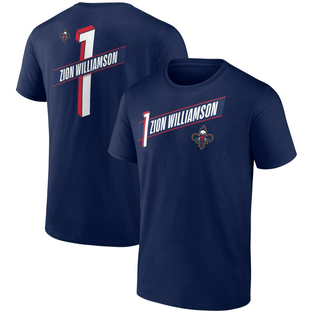 Zion Williamson New Orleans Pelicans Full-Court Press Name & Number T-Shirt For Sale