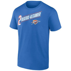 Shai Gilgeous-Alexander Oklahoma City Thunder Full-Court Press Name & Number T-Shirt New