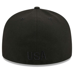 USMNT New Era Text 59FIFTY Fitted Hat Black - New Era