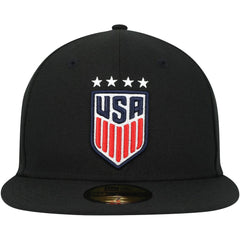 USWNT New Era Team Basic 59FIFTY Fitted Hat Black - New Era