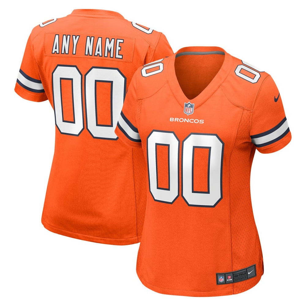 Denver Broncos Nike Women's Alternate Custom Game Jersey