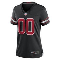 Arizona Cardinals Women's Alternate Custom Game Jersey - Black